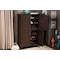 Baxton Studio Winda 4-Door Dark Brown Wooden Entryway Shoes Storage Cabinet 118-6515 - alternate 4
